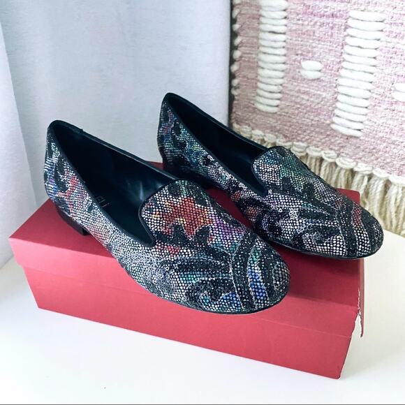 Vaneli Arlen Multi Sequined Flat Slip On Loafers Women’s 7 - Picture 2 of 8